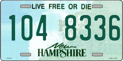 NH license plate 1048336