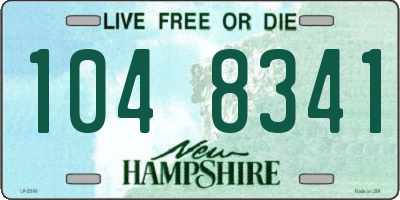 NH license plate 1048341