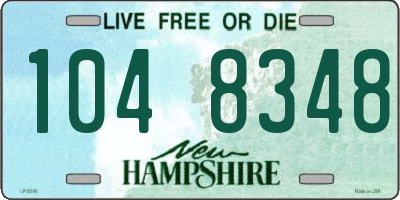 NH license plate 1048348
