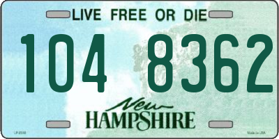 NH license plate 1048362