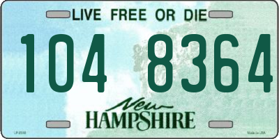 NH license plate 1048364