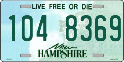 NH license plate 1048369