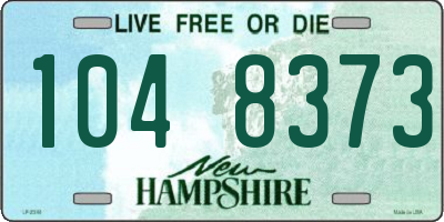 NH license plate 1048373