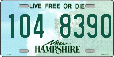 NH license plate 1048390