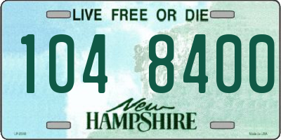 NH license plate 1048400