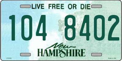 NH license plate 1048402