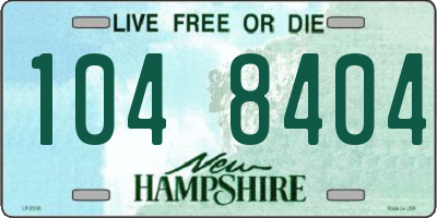 NH license plate 1048404