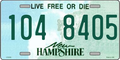 NH license plate 1048405
