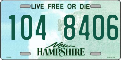 NH license plate 1048406