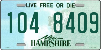 NH license plate 1048409