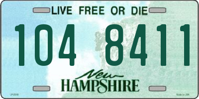 NH license plate 1048411