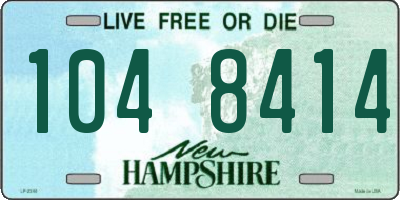 NH license plate 1048414