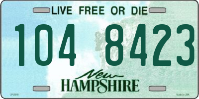 NH license plate 1048423