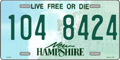 NH license plate 1048424