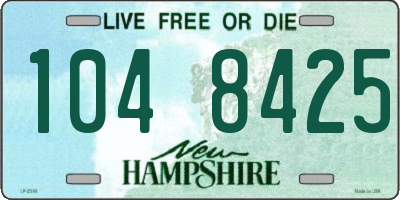 NH license plate 1048425