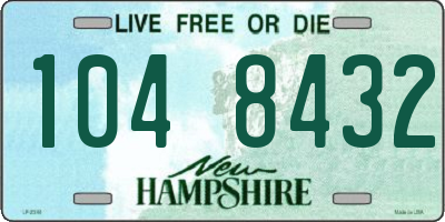 NH license plate 1048432