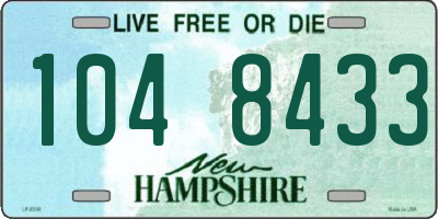 NH license plate 1048433