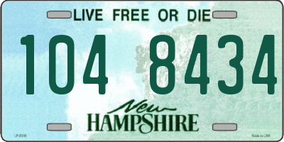 NH license plate 1048434
