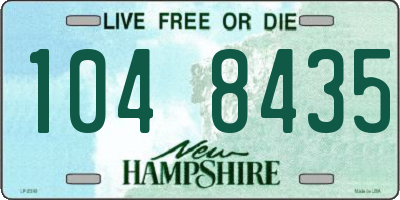 NH license plate 1048435