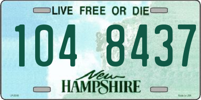 NH license plate 1048437