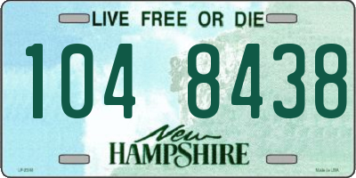 NH license plate 1048438