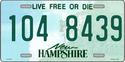NH license plate 1048439