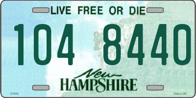 NH license plate 1048440
