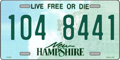 NH license plate 1048441