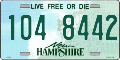 NH license plate 1048442