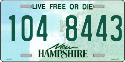 NH license plate 1048443