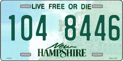 NH license plate 1048446
