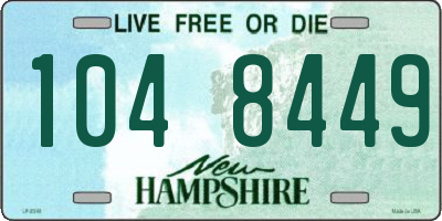 NH license plate 1048449