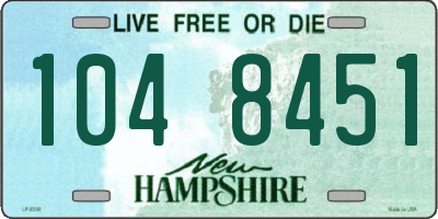 NH license plate 1048451