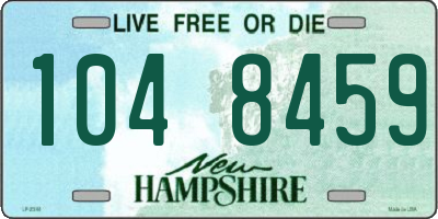 NH license plate 1048459