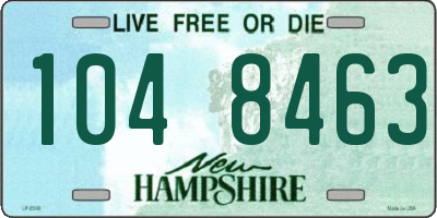 NH license plate 1048463