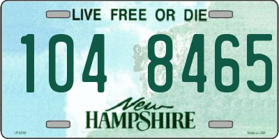 NH license plate 1048465