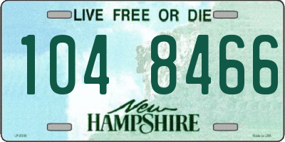 NH license plate 1048466