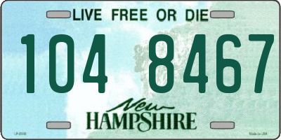 NH license plate 1048467