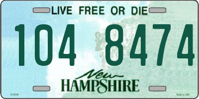 NH license plate 1048474