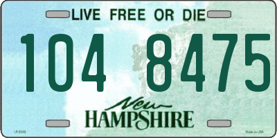 NH license plate 1048475