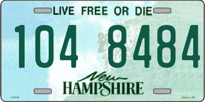 NH license plate 1048484