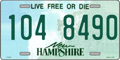 NH license plate 1048490