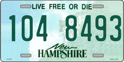 NH license plate 1048493