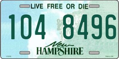 NH license plate 1048496