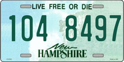 NH license plate 1048497
