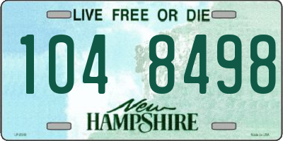 NH license plate 1048498