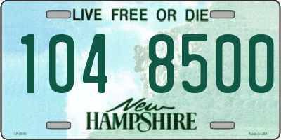 NH license plate 1048500