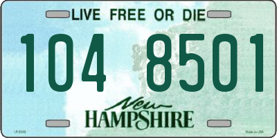 NH license plate 1048501