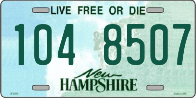 NH license plate 1048507