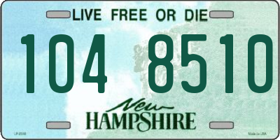 NH license plate 1048510